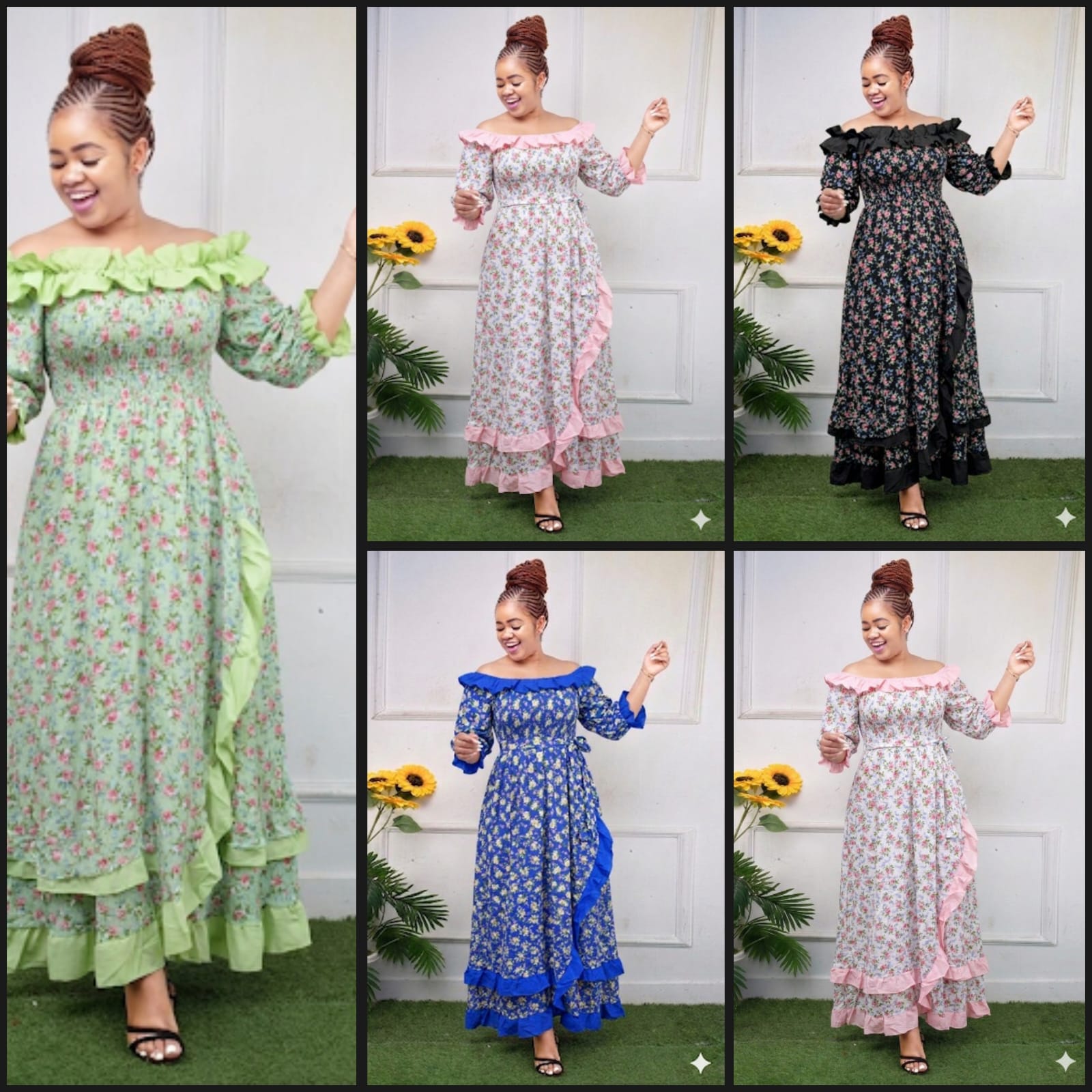 FLORAL LONG DRESS
